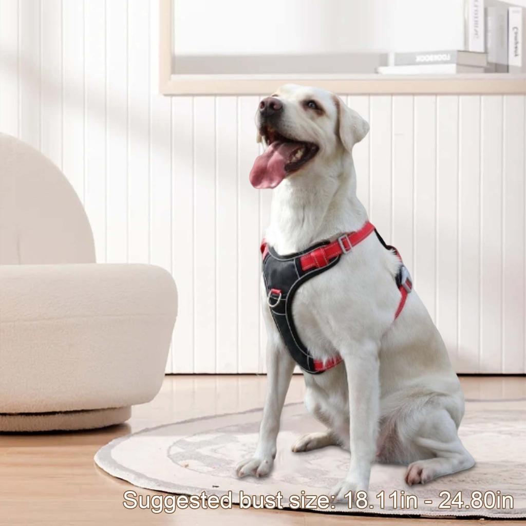 Oxford Cloth Dog Chest Explosion-proof Punching Large Dog Chest Vest Style Pet Leash