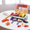 Electric Simulation BBQ Grill Toy With Spray Light Music Color Changing Food Pretend Play Kitchen Set For Kids Role Play