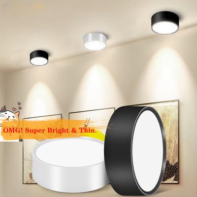 Oświetlenie sufitowe LED 220 V, montowane na powierzchni, panelowe, punktowe, 5 W, 10 W, 15 W, 25 W, do pokoju, sypialni, salonu, sufitu aluminiowego