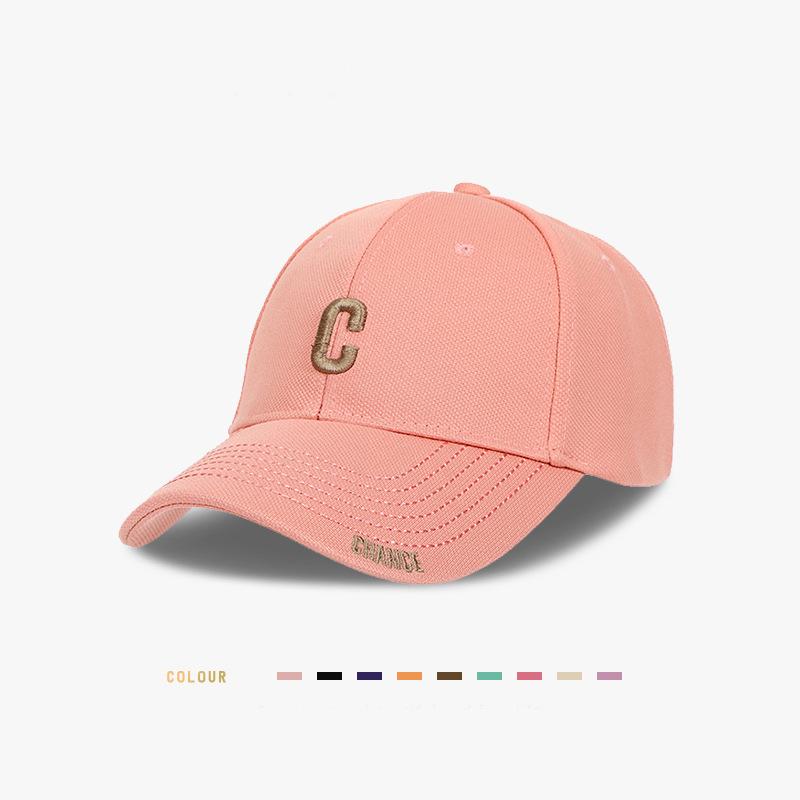 

Big head circumference deep top baseball cap children versatile embroidery showing face small wide curved brim hard top sunshade cap men Adjustable