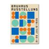 Bauhaus Contemporary Canvas Painting Abstract Geometric Line Pictures Wall Art Decorative Posters Prints for Living Room Home