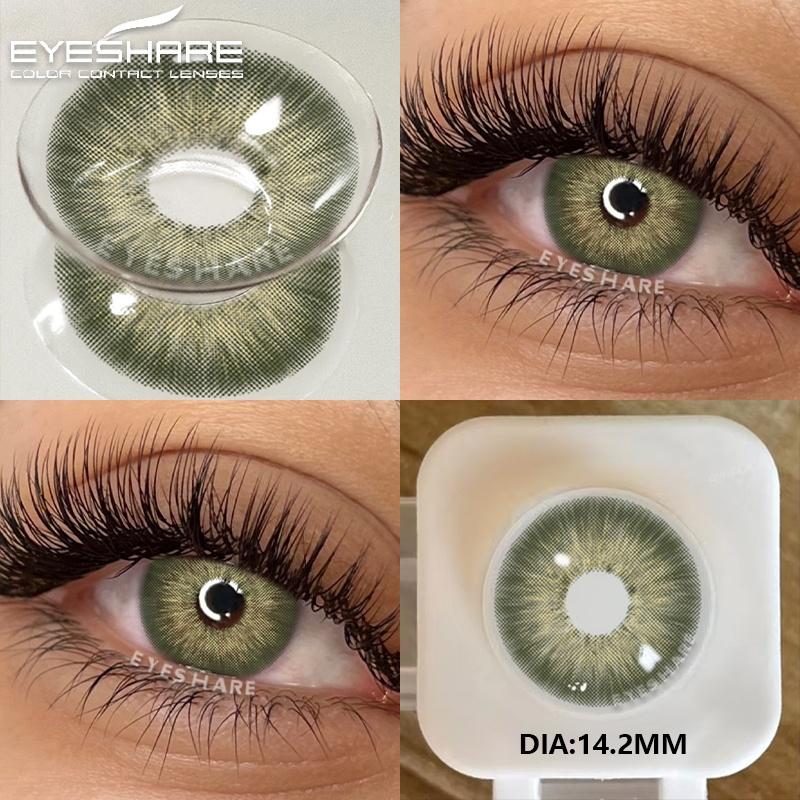2Pcs Soft Lenses Blue Contacts Gray Lenses Yearly Fashion Color Contact Lenses for Eyes Beauty Eye Color Makeup Pupils