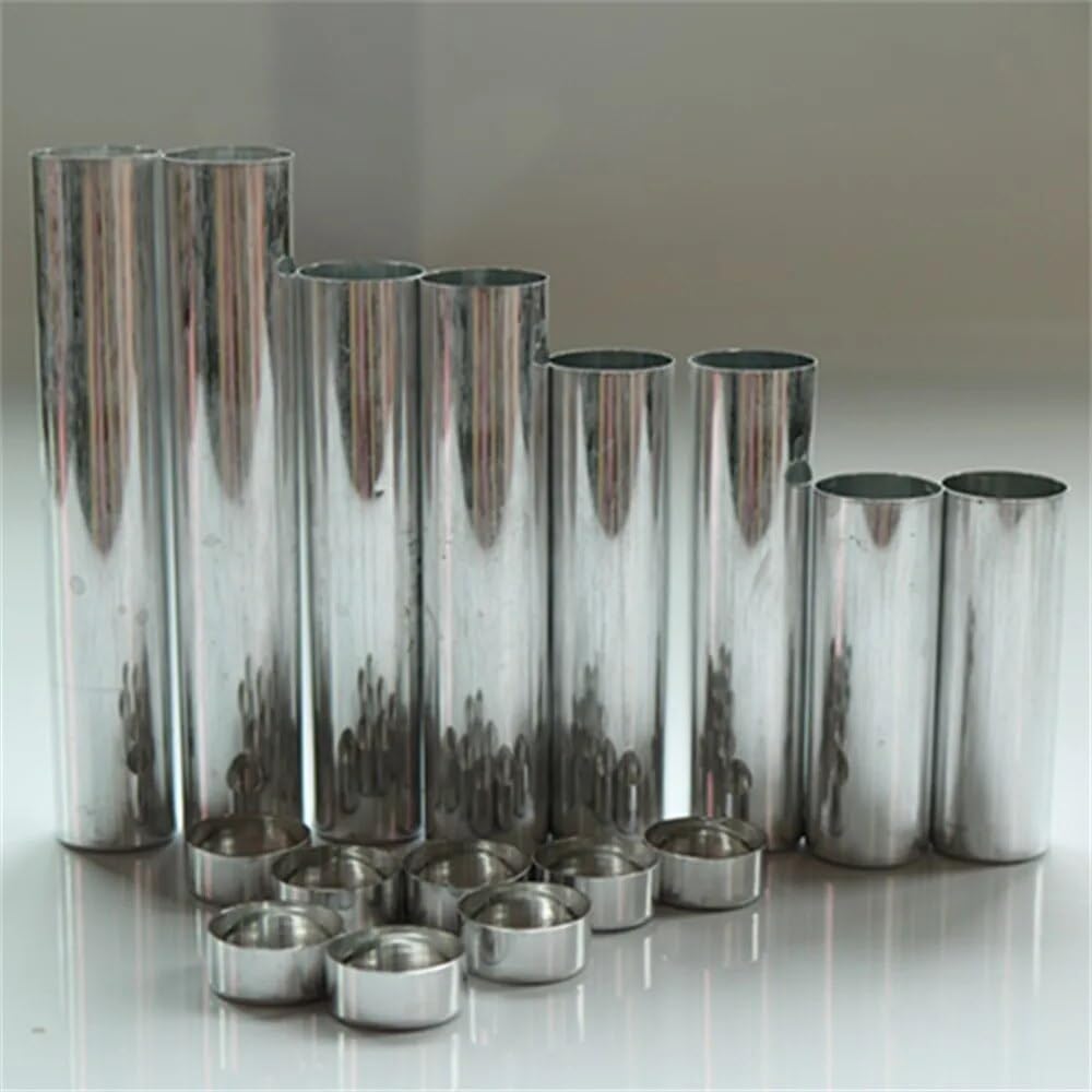 100pcs/lot OD22mm Dental Material Dental Aluminum Empty Cartridge with Cover for Flexible Acrylic (Color : OD22 X 85mm)