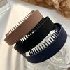 Women Headband Extra-Wide Anti-Slip Teeth Plastic Hair Hoop Strong Fixation Hairband Washing Face Hair Accessory