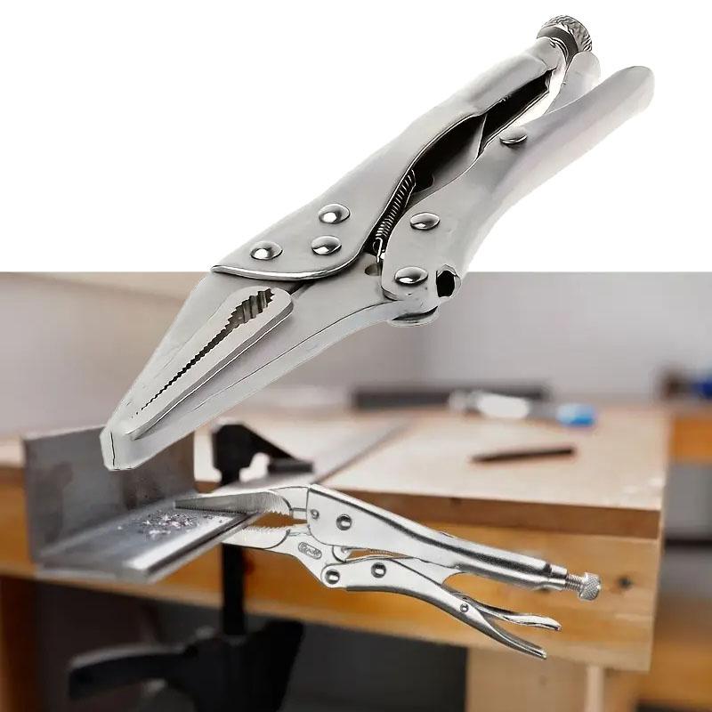 8.5 Inch Long Nose Jaw Locking Pliers Assorted Welding Pressure Plier Clamp Vise Grip Repair Mechanic Hand Tools