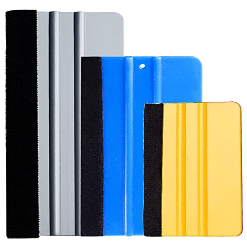 

Ракель DanYun с фетром, набор из 3 предметов в 3 цветах, шпатель-ракель, для автомобилей, мотоциклов, автомобильных пленок, листов для резки, обоев