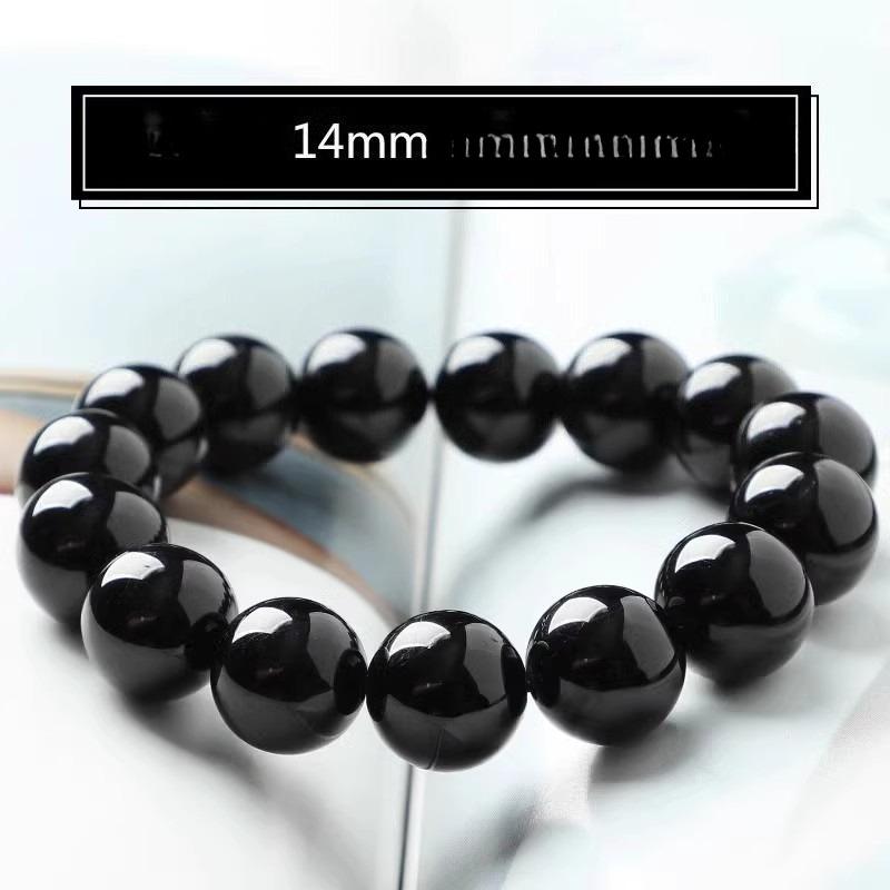 Pulsera de Turmalina Negra Imperial - Joyería de Protección Energética de Cristal de Grado Supremo, Pulsera de Aura Espiritual para Hombre y Mujer