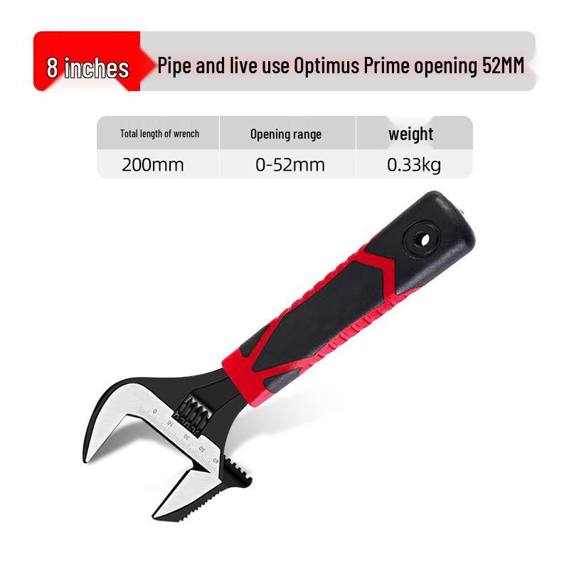 Universal Short Handle Adjustable Wrench for Narrow Spaces - Multifunctional Bathroom Tool
