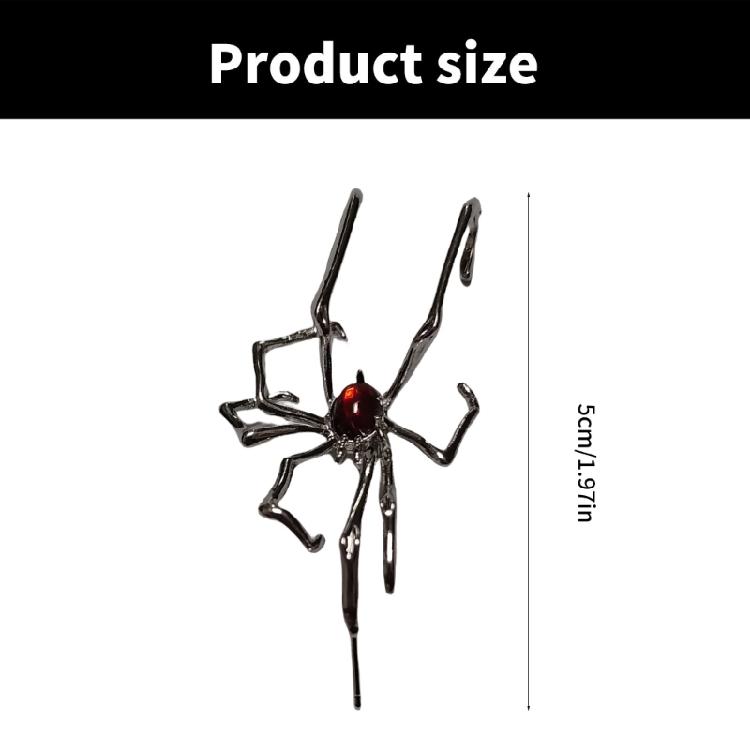 Comfortable Spiders Earrings Jewelry Fashionable Spiders Ear Clips Elegant Ear Cuff Charm For Halloween Celebrations