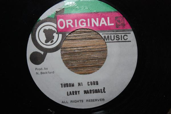 7inch Record LARRY MARSHALL - Throw Mi Corn NONE Original Music Jamaica Reggae, Ska & Dub Used