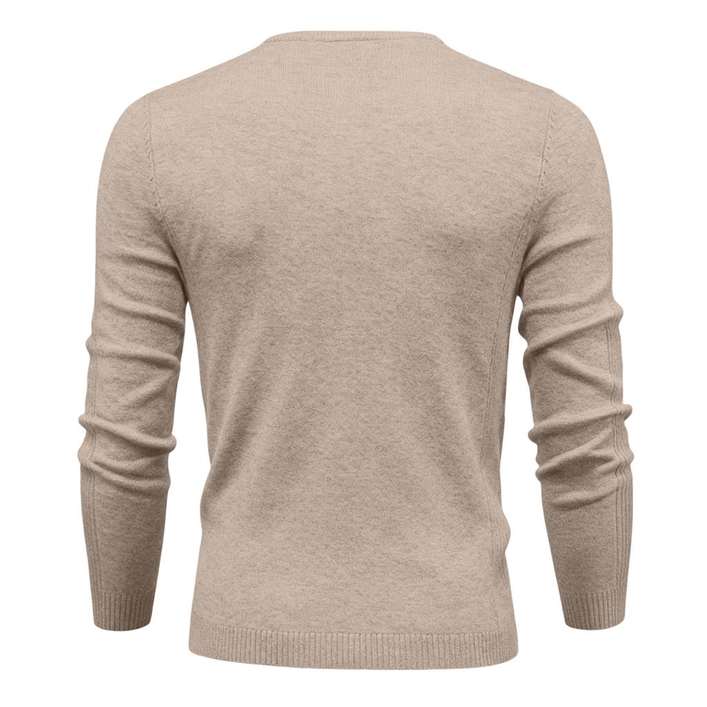 And Winter Thickened Warm Sweater Medium Collar Men's Multi-color Sweater