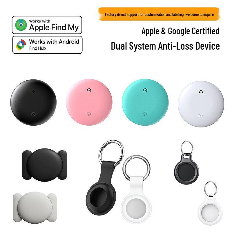 Google Dual System Bluetooth Pet Tracker Compatible with iOS and Android - Global Locator and Anti-Loss Device