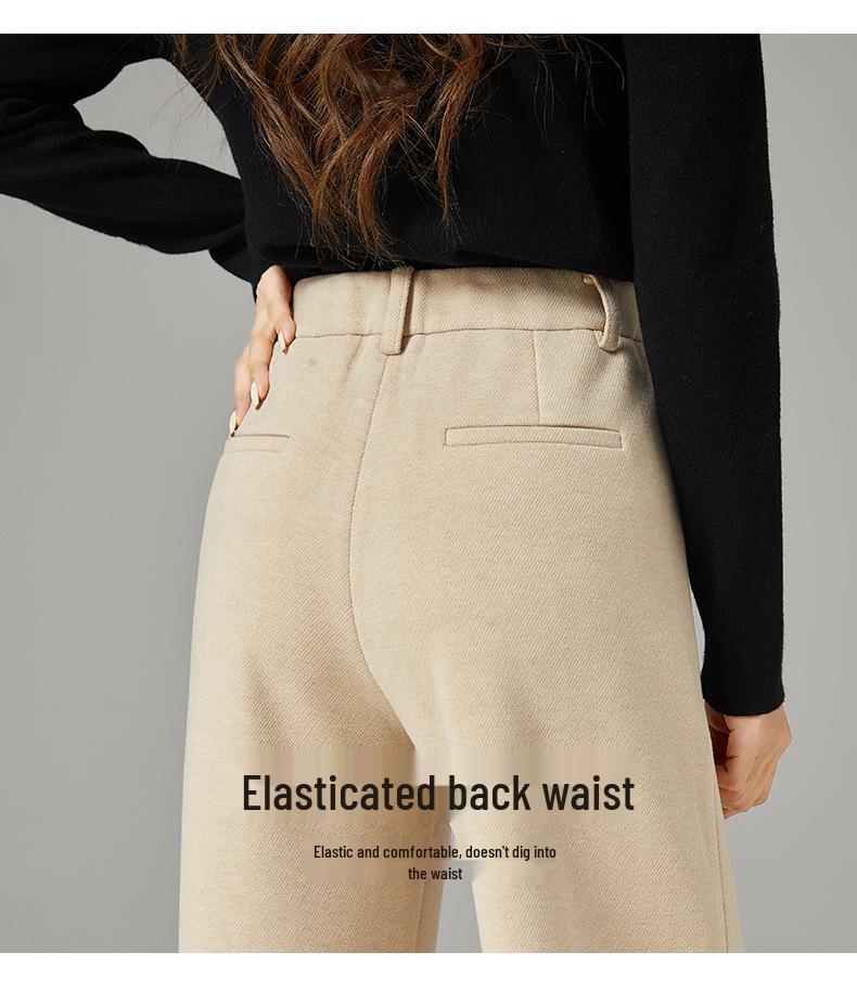 Women's 2025 Winter High-Waist Wool-Blend Slimming Pants