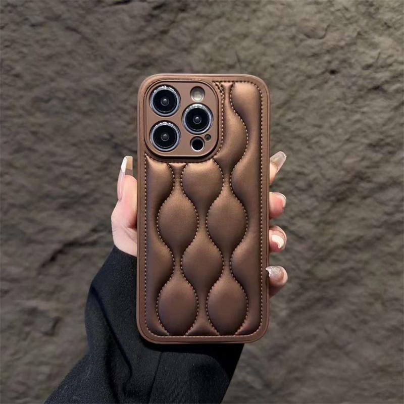 

Модный мягкий силиконовый чехол из ТПУ для iPhone 15 14 13 12 11 Pro Max противоударный чехол iPhone 15 Pro Max коричневый