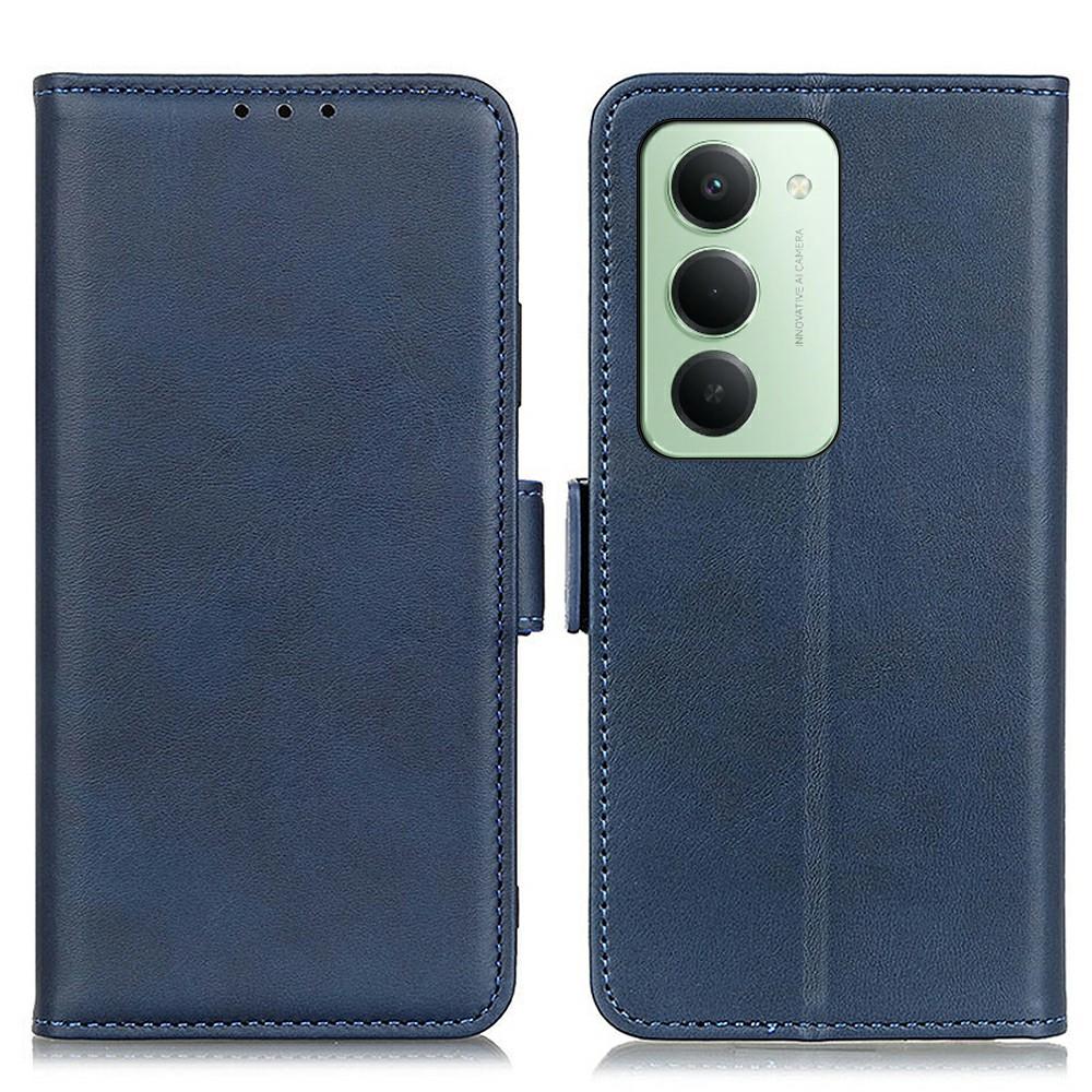 For Xiaomi Redmi 15 5G (Global) (169mm) Case Stand Cowhide Texture PU Leather Phone Cover