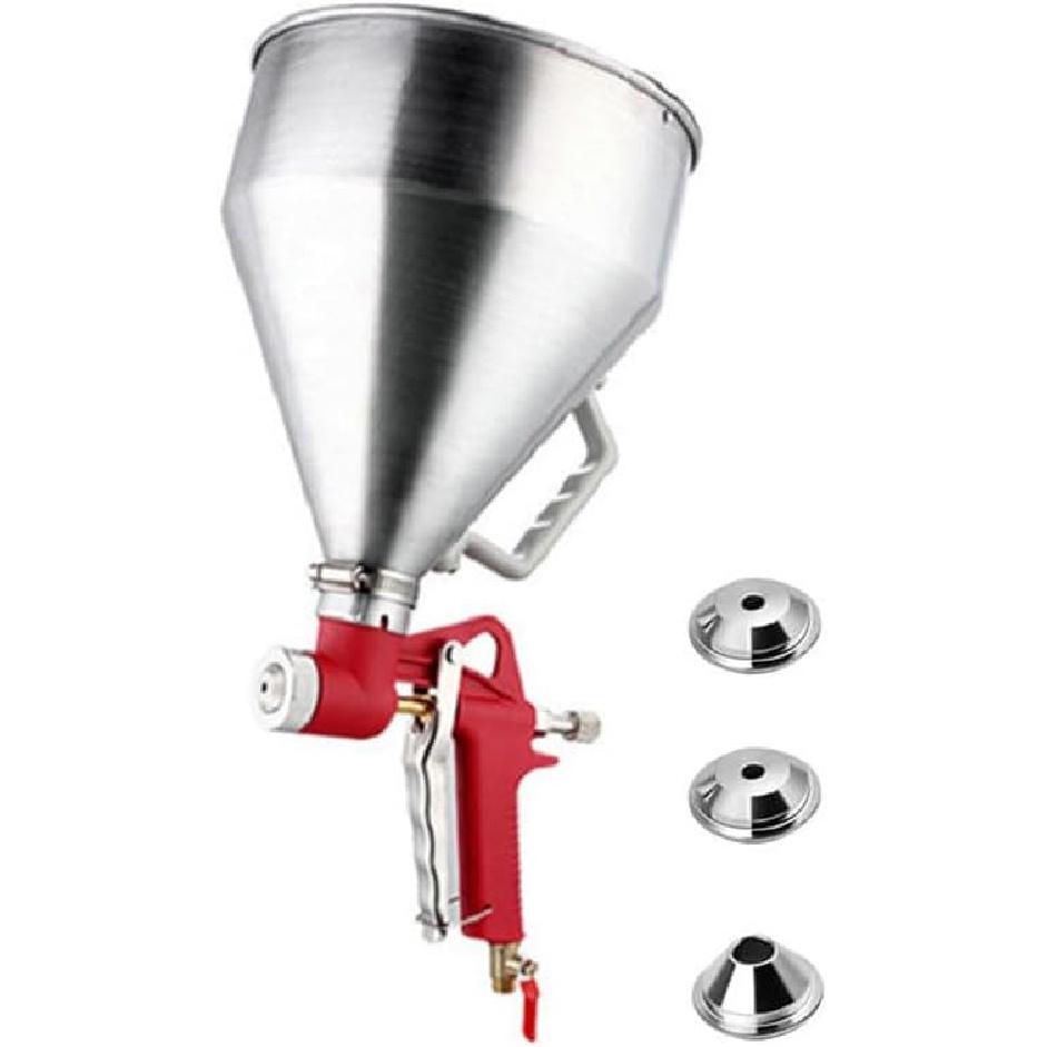 Drywall Wall Painting Sprayer with 3 Nozzle (4.0mm/6.0mm/8.0mm), Adjustable Air Hopper Spray Gun Texture Tool, for Walls and Ceiling(3L/0.66gal