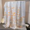 180*135cm Summer Chiffon Silk Scarf Women Outdoor Sunscreen Shawl Soft Bandanna Fashion Luxury Brand Shawl Head long Hijab Wrap