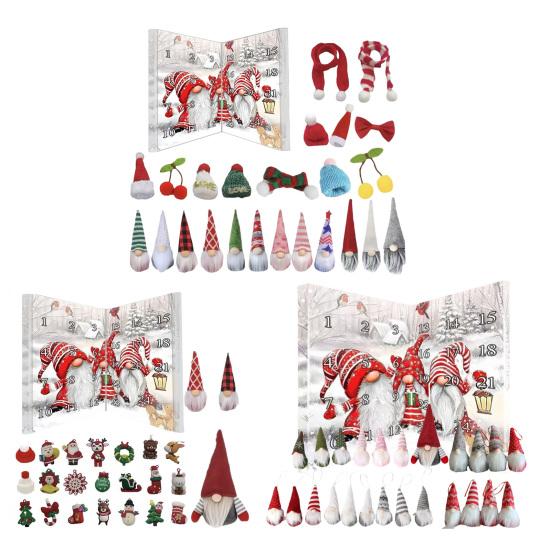 Gnomes Advent Calendar 2025 24 Days Christmas Countdown Calendar with Collectible Gnome Figures Surprise Gift for Home Decor