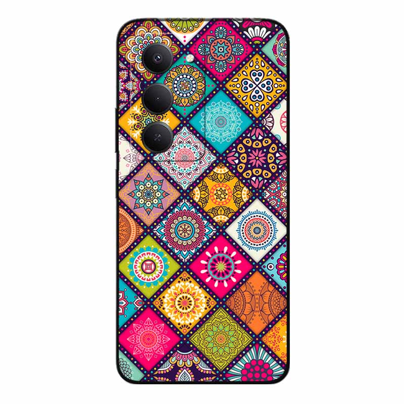 3D Emboss Cases For Redmi 15 5G 4G Relief Emboss Soft Silicone Back Cover For Xiaomi Redmi15 Flower Relief  Funda Redmi 15 4G 5G