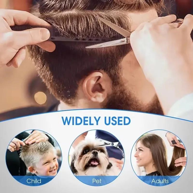 2pcs/set V-shape Flat Comb with Scissors Salon Hair Straightner Brush Professional Haircutting Scissors Home Salon Accessories