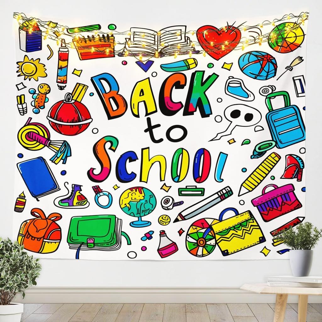 School Supplies Tapestries Drawing Board Paintbrush Wall Hangings Art,Students School Study Tapestry Fine Arts.Themed Wall Art