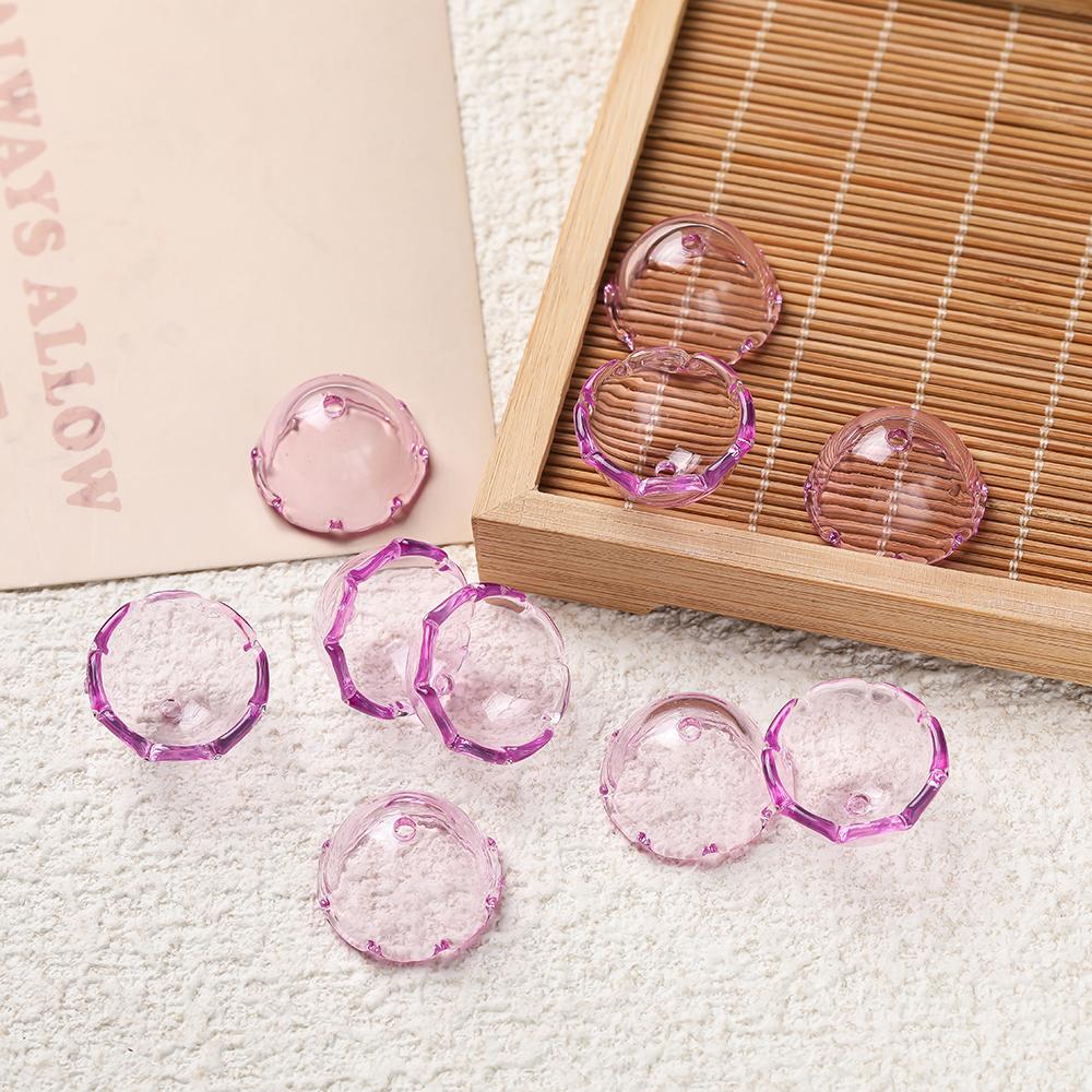 10pcs/lot Transparent Acrylic Jellyfish Wind Chimes Beads for Handmade DIY Decoration Phone Chain Jewelry Making Accessories