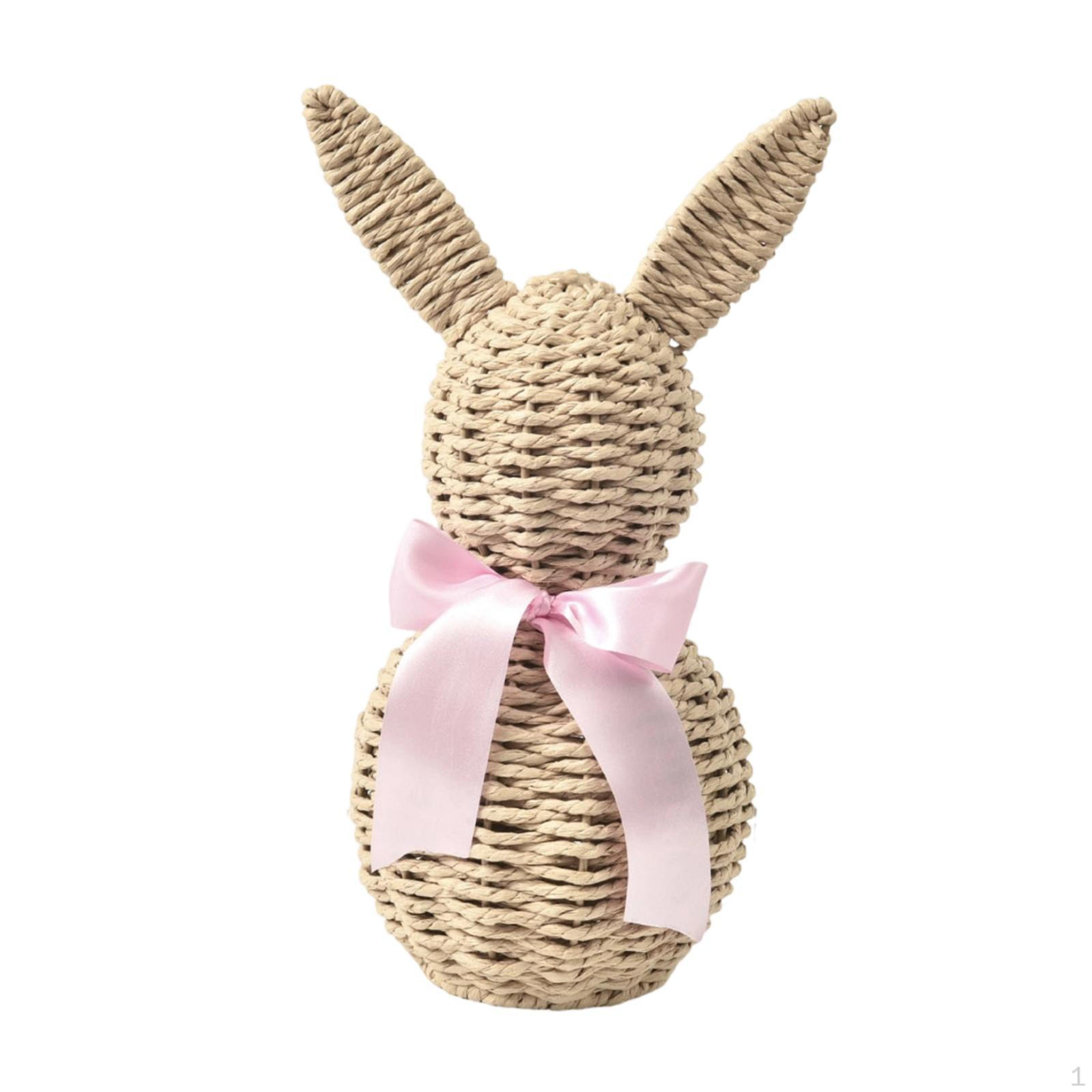 

Cute And Woven Easter Bunny Ornament, for Placing on A Table Or Decorating in The Office, рожевий