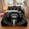 3pcs Mutant Monkey Bedding Set - Includes One Quilt Cover and Two Pillowcases (No Core) - Anime Cartoon Design, Perfect for Bedroom and Gues