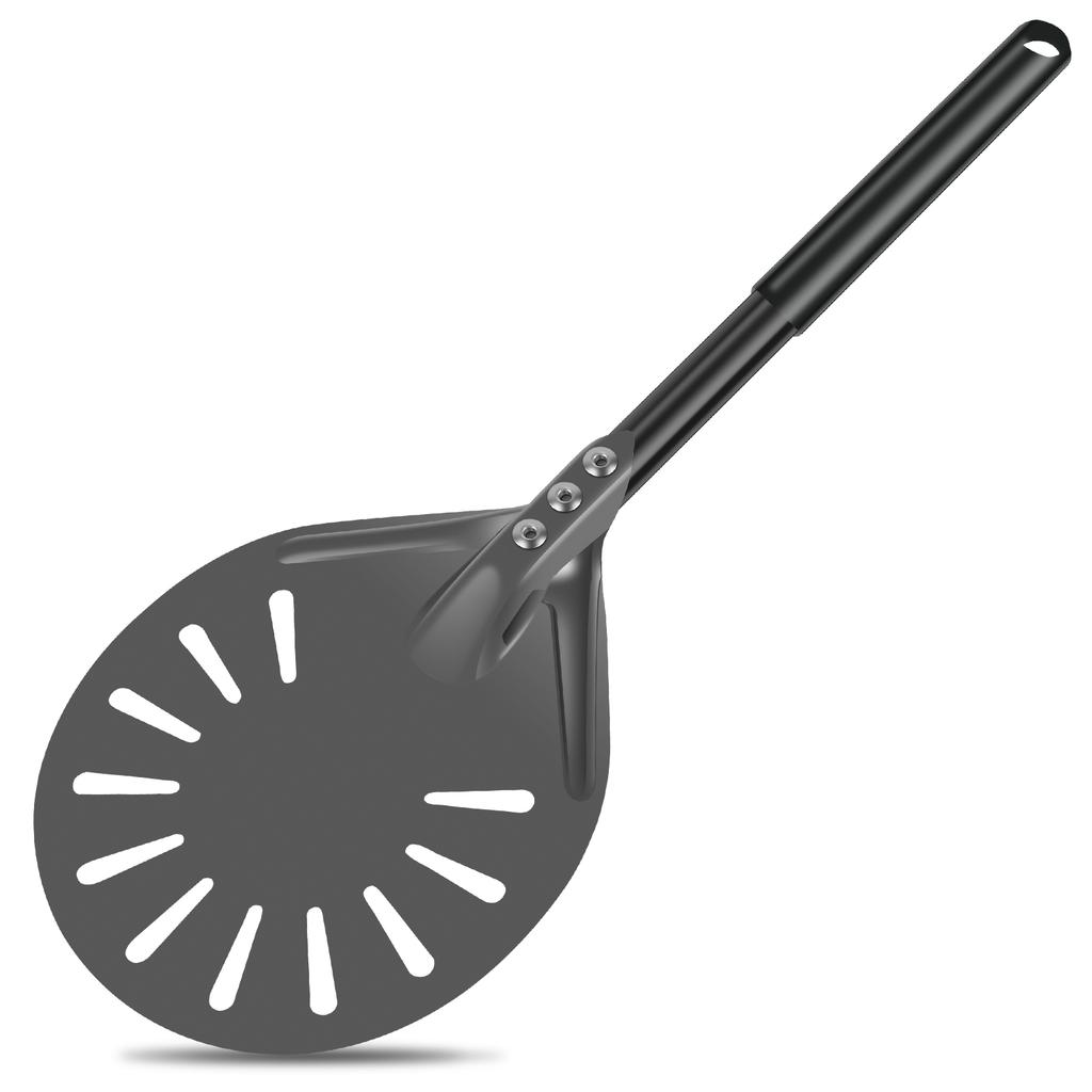 6inch Pizza Turning Peel Long Handle Pizza Peel Spinner Perforated Pizza Turner Spinner Non-Stick Pizza Paddle Cookware Parts
