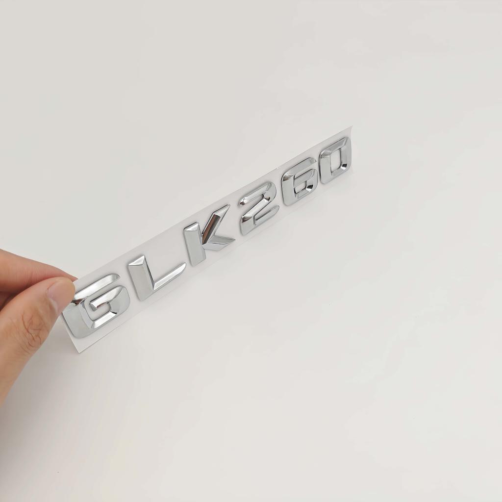 1pc 3d ABS GLK 260/300/350/400 Badge Sticker Car Rear Trunk Emblem Decal High-Quality Accessories