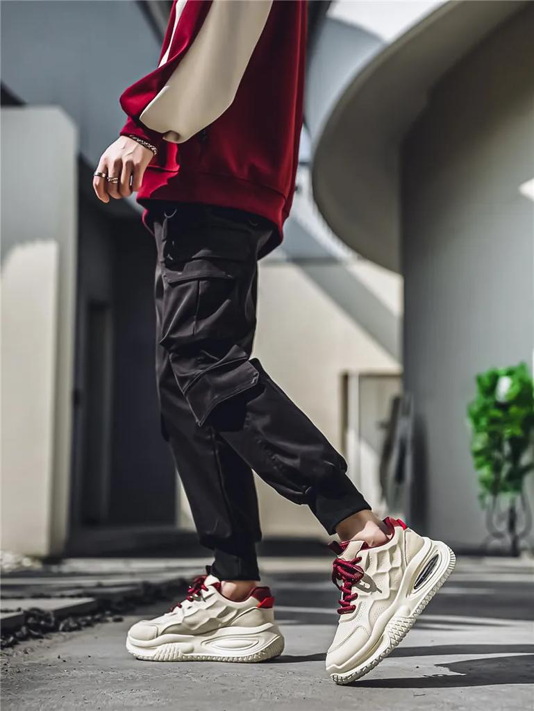 Male Sneakers Men's Sneakers Loafers Shoes for Men Sports and Leisure Soft and Comfortable Thick Bottom Wear-resistant Fashion