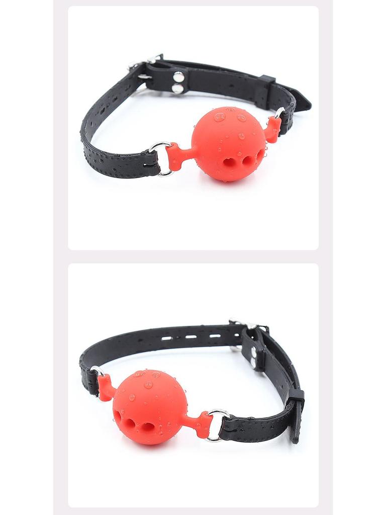 Silicone Erotic Bondage Gag Toy - European & American Oral Passion Prop