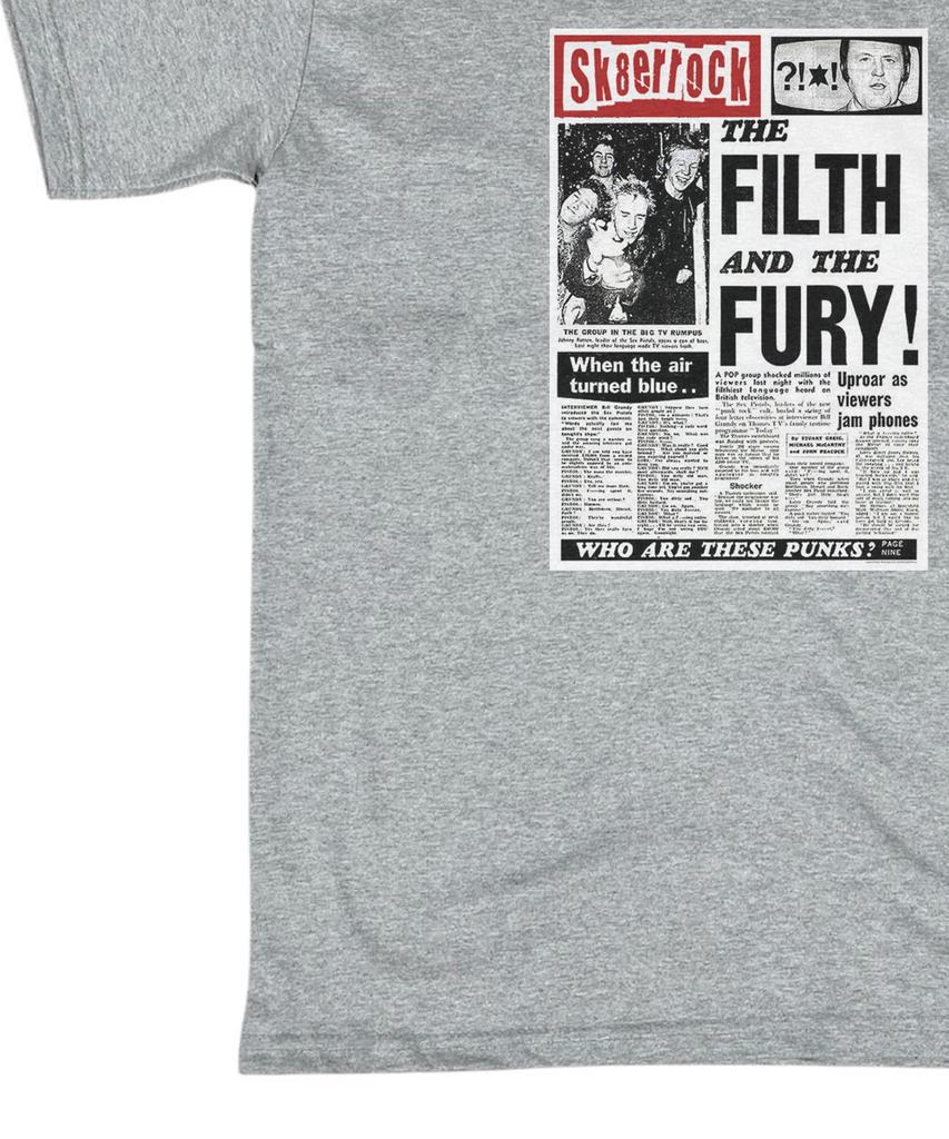 SK8ER ROCK Ink Riot T-Shirt ((Melange Gray))