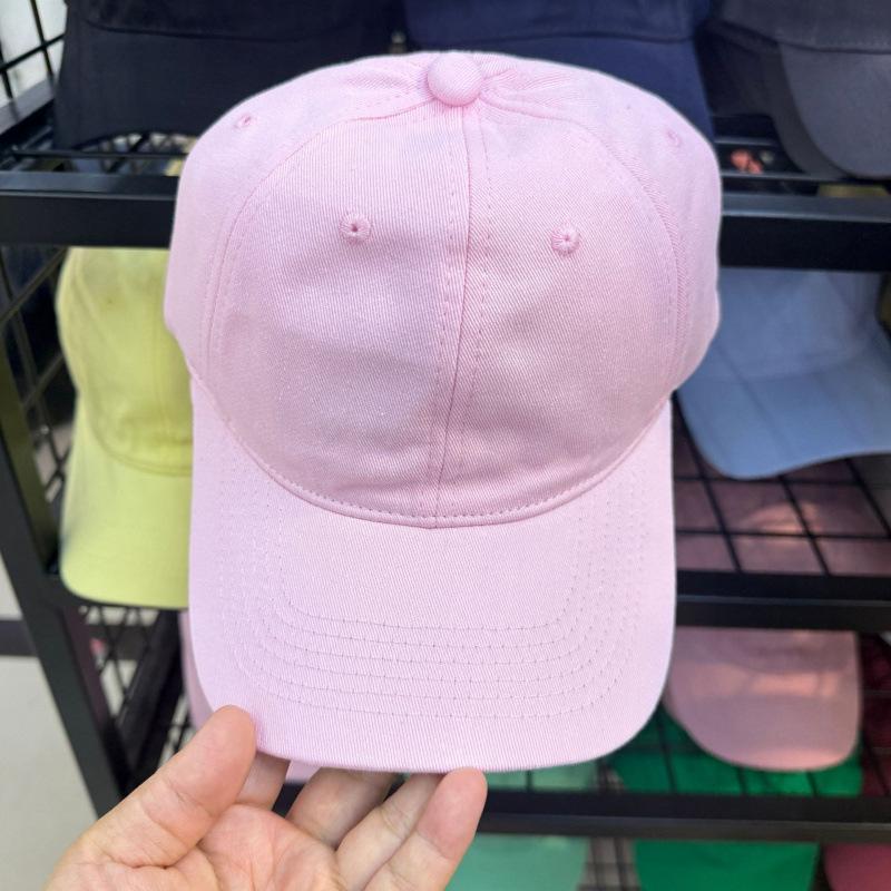 Customized Light Board Soft Top Versatile Cap Men'S Summer Street Spring Summer Autumn Solid Color Baseball Cap Children