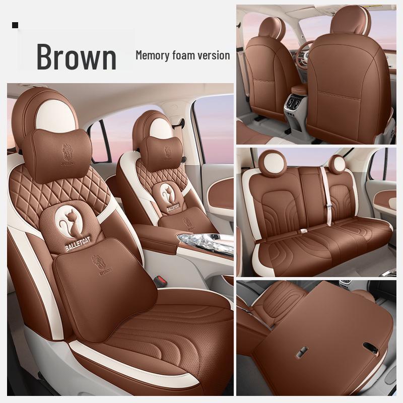 ZFL Leather Sports Seat Cushion for Great Wall ORA Ballet Cat - All-Season Car Seat Cover