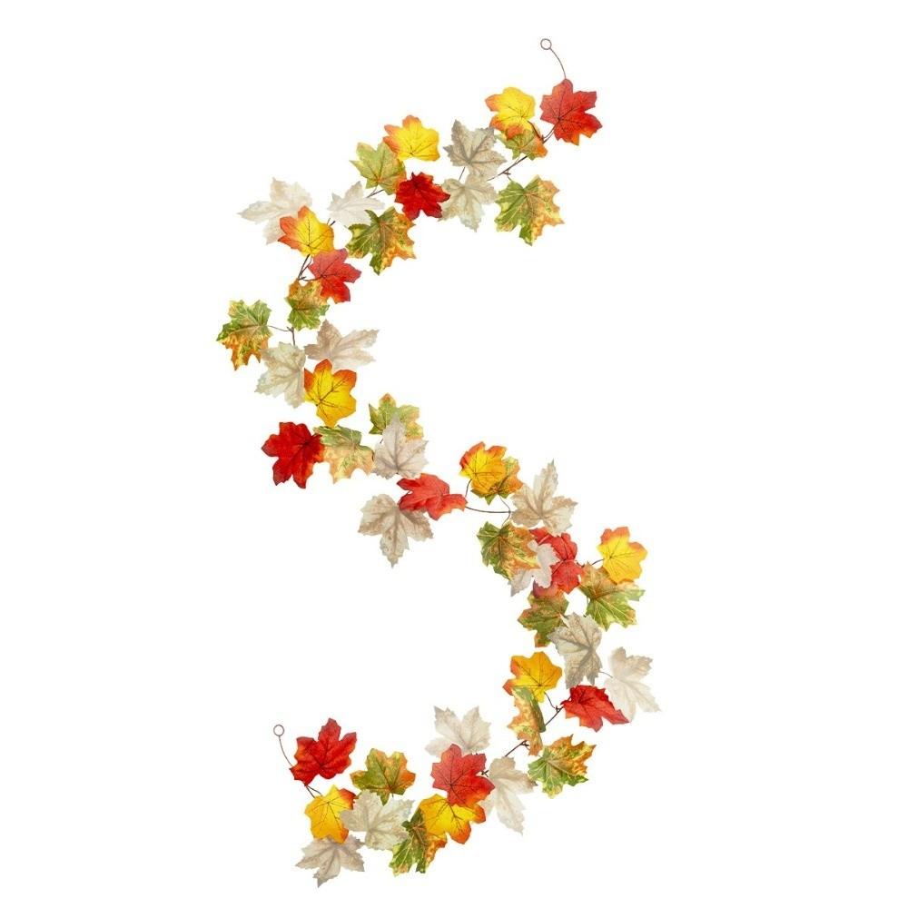 Hanging Fall Wreaths Vine Autumn Leaves Fall Simulation Wreath Vines Harvest Season