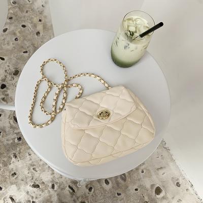 Bolso Nube Cadena Acolchado Diamante Versión Primavera Coreana Moda Casual Todo al Hombro Cruzado Bolso Pequeño Femenino