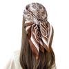 Simulation Silk 71 Retro Small Square Scarf Women's Cashew Flower Black Silk Scarf Thin Scarf Temperament Scarf Scarf Scarf Scarf Tied Bag Decoration