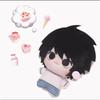 2026 Neues Kawaii Death Note Anime Zubehör L Baumwollpuppe Seestern 10cm Plüschtier Schlüsselanhänger Anhänger Geschenk