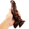 Crescent Large Simulation Dildo Crystal Soft Glue Female Masturbator Adult Products