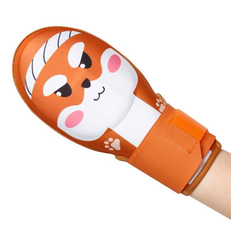 Jugend Waschbär Muster Fingerloser Baseball Sliding Handschuh