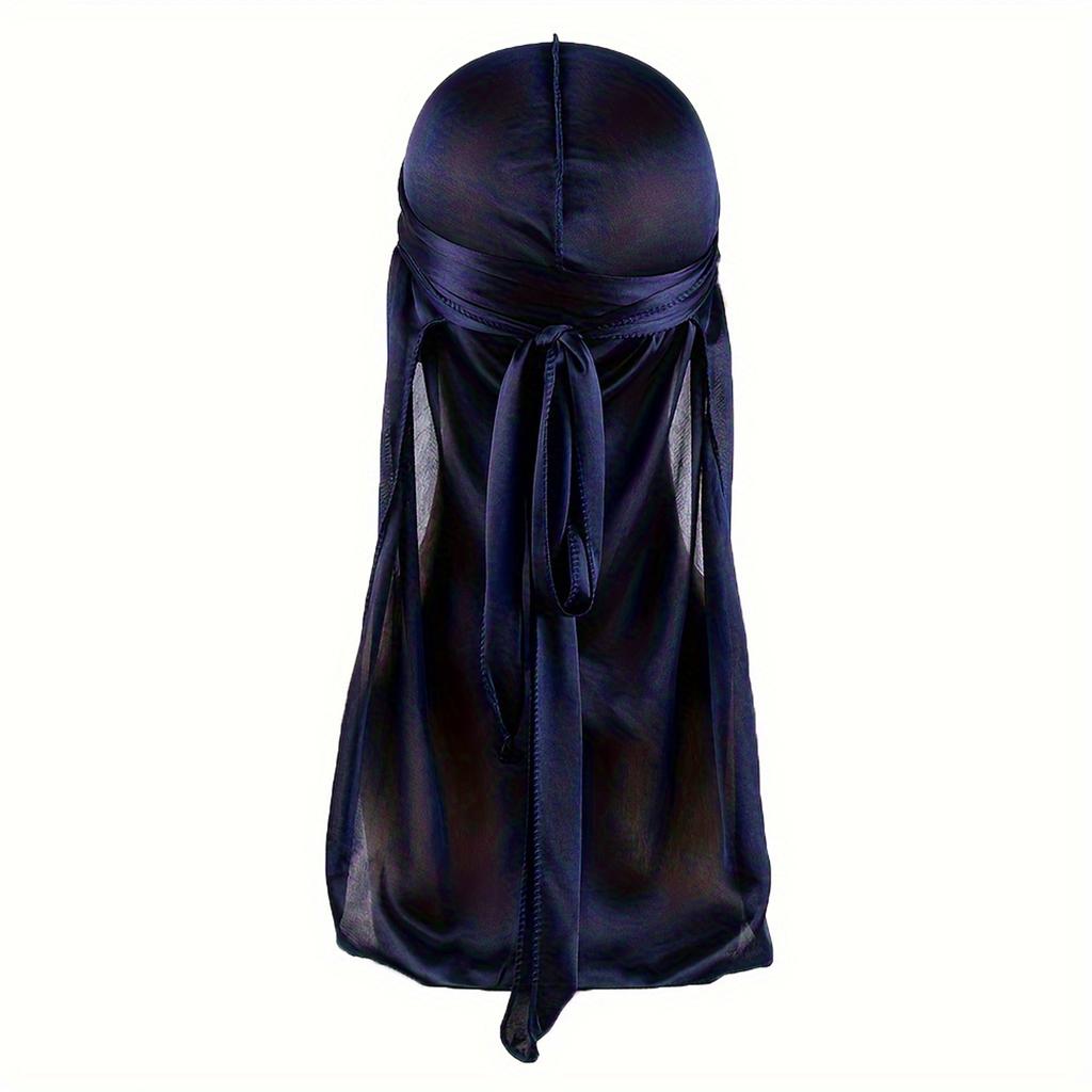 Męska Jedwabna Durag Opaska Bandana Jedwabny Du Rag Doo Rag Długi Ogon Nakrycie Głowy na Falę