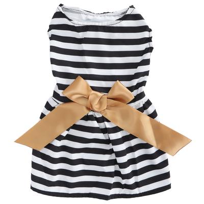 Cute Pet Summer Clothes Girl Dog Polyester Sleeveless Skirt Dresses with Bowknot for Party