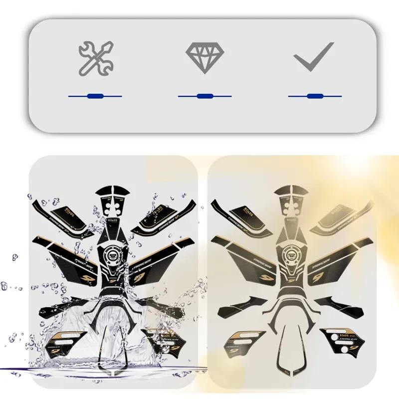 Motorcycle Accessories Tank Pad 3D Gel Epoxy Resin Stickers Kit For Tracer 9 Tracer 9GT 2021 2022 2023 2024