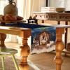 1Pc Christmas Table Decor - Nativity With Table Runner, Wonderful Xmas Small Gift For Religious Folks