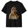 Oversized T Shirt Funny Thinking Monkey Memes Brainrot 100 Cotton T Shirts Fashion Tee Shirt Design Short Sleeve Top Tees