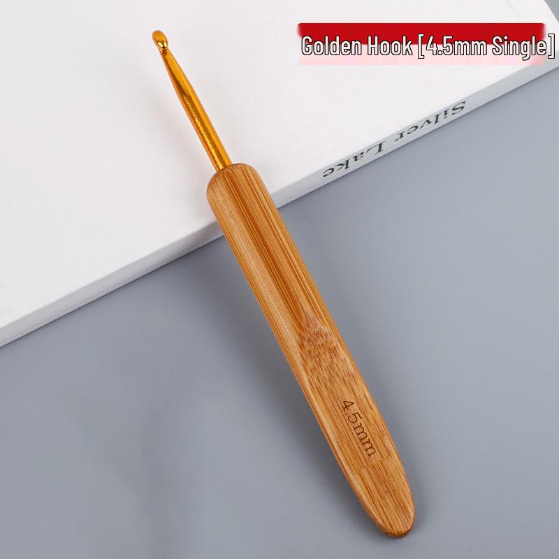 Carbonized Bamboo Handle Crochet Hook for Dreadlock Hair Extensions and Knitting