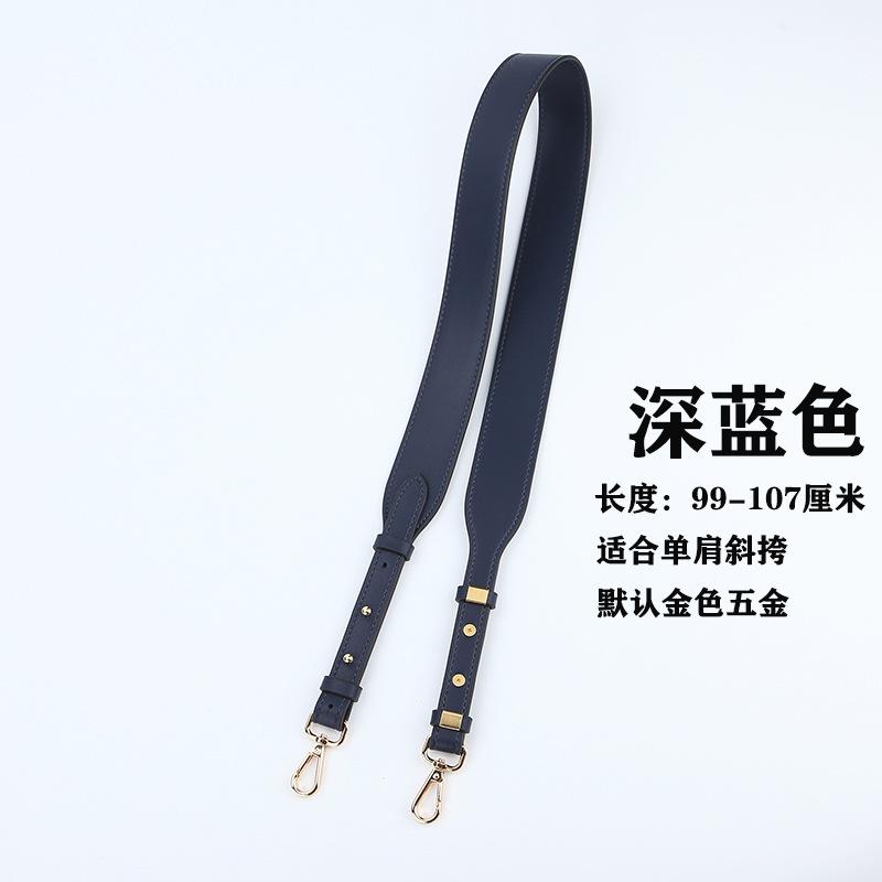 Leather Contrasting Wide Shoulder Strap YOU Fashionable Versatile Women's Bag Single Double-sided