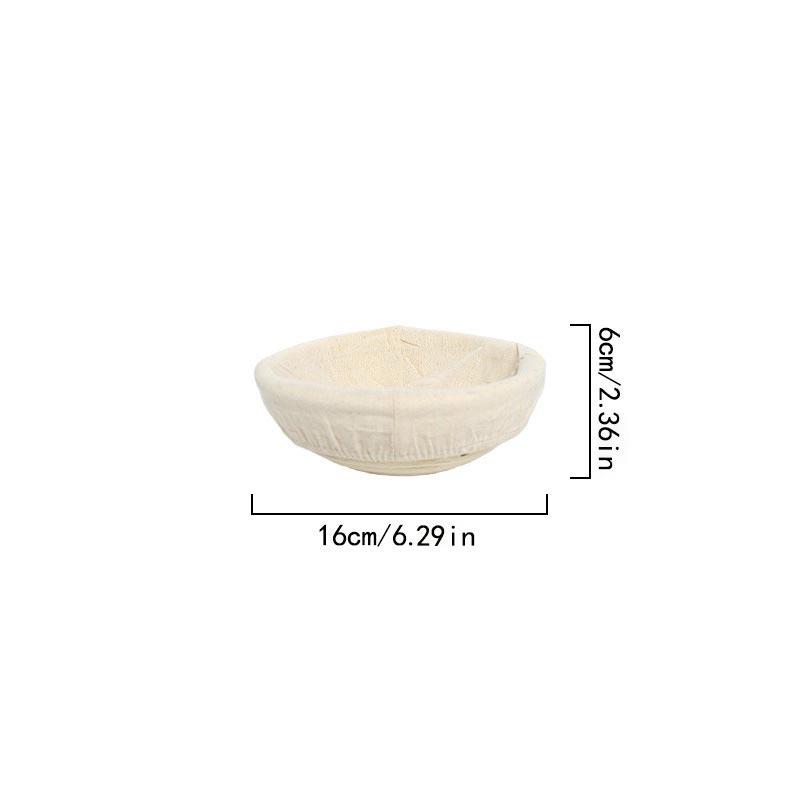 European Style Bread Fermentation Basket Baking Utensils,Bread Fermentation Basket,Rattan Weaving Storage Basket Cloth Cover