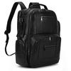 Vintage fashion genuine leather men travel bag luxury backpack computer bagpack designer shoulder bag for male multifunction bag